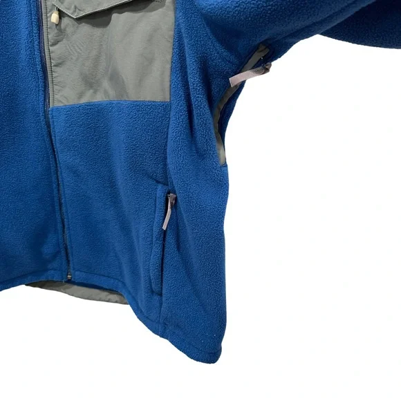 LANDS END Blue Fleece Full Zip Jacket | Size XL 46-48 - Picture 4 of 7